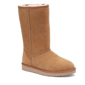 Cozie Steps genuine suede and sheepskin tall boots 6.5